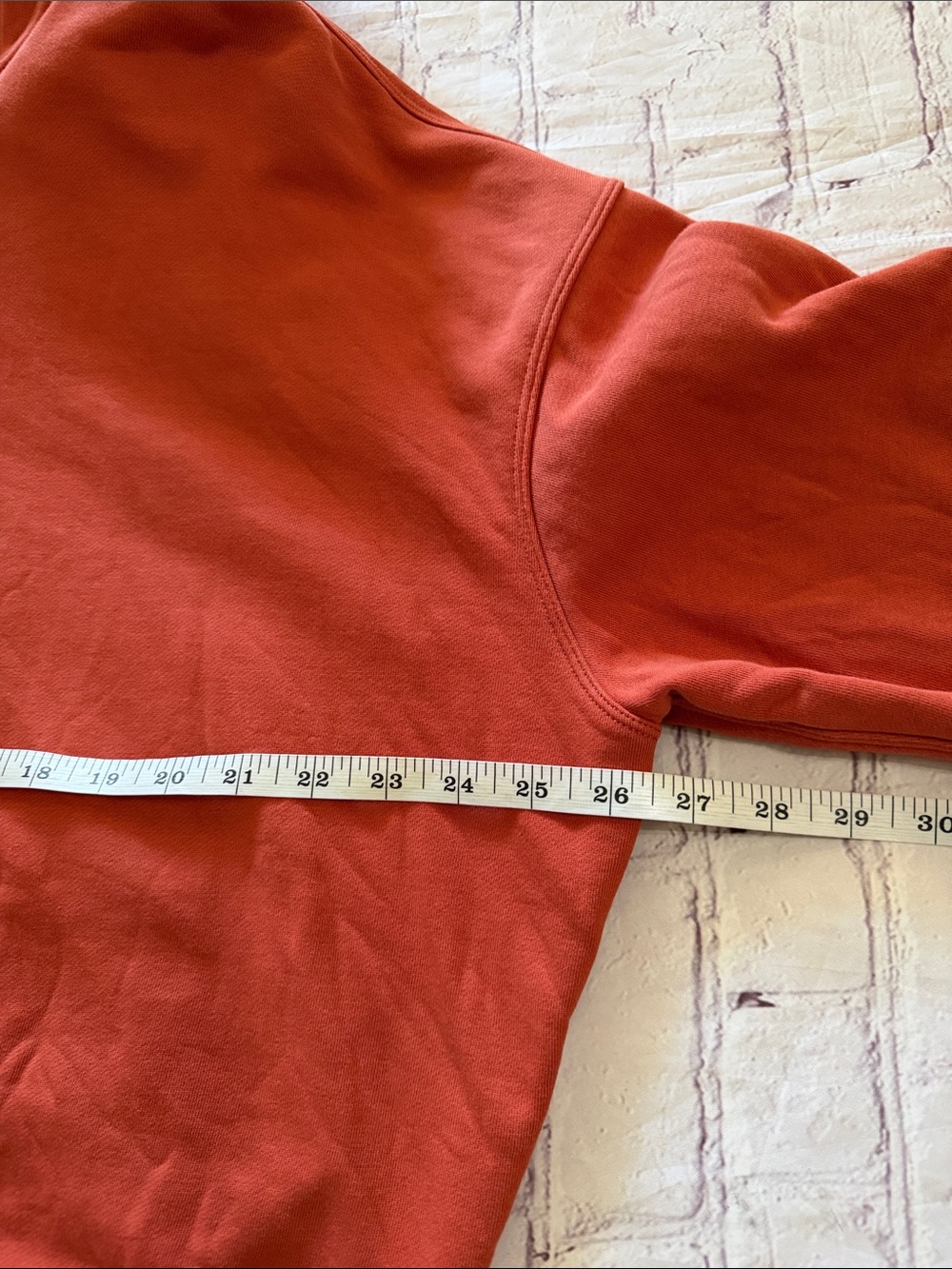 Lululemon Relaxed Cropped Hoodie Canyon Orange French Terry Medium - Picture 10 of 11
